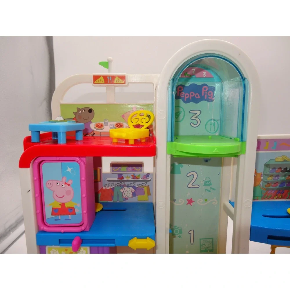 Peppa Pig Shopping Mall Center with Working Elevator‎ Accessories and Pig